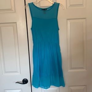 H&M Basics Aqua Sleeveless Dress